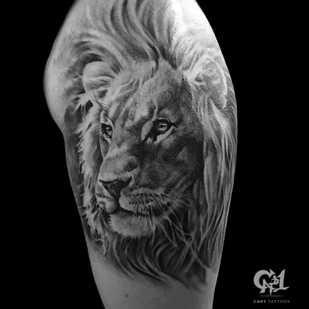 Capone - Realistic Lion Tattoo